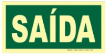 PLACA FOTOLUMINESCENTE FACE DUPLA 16X25cm 